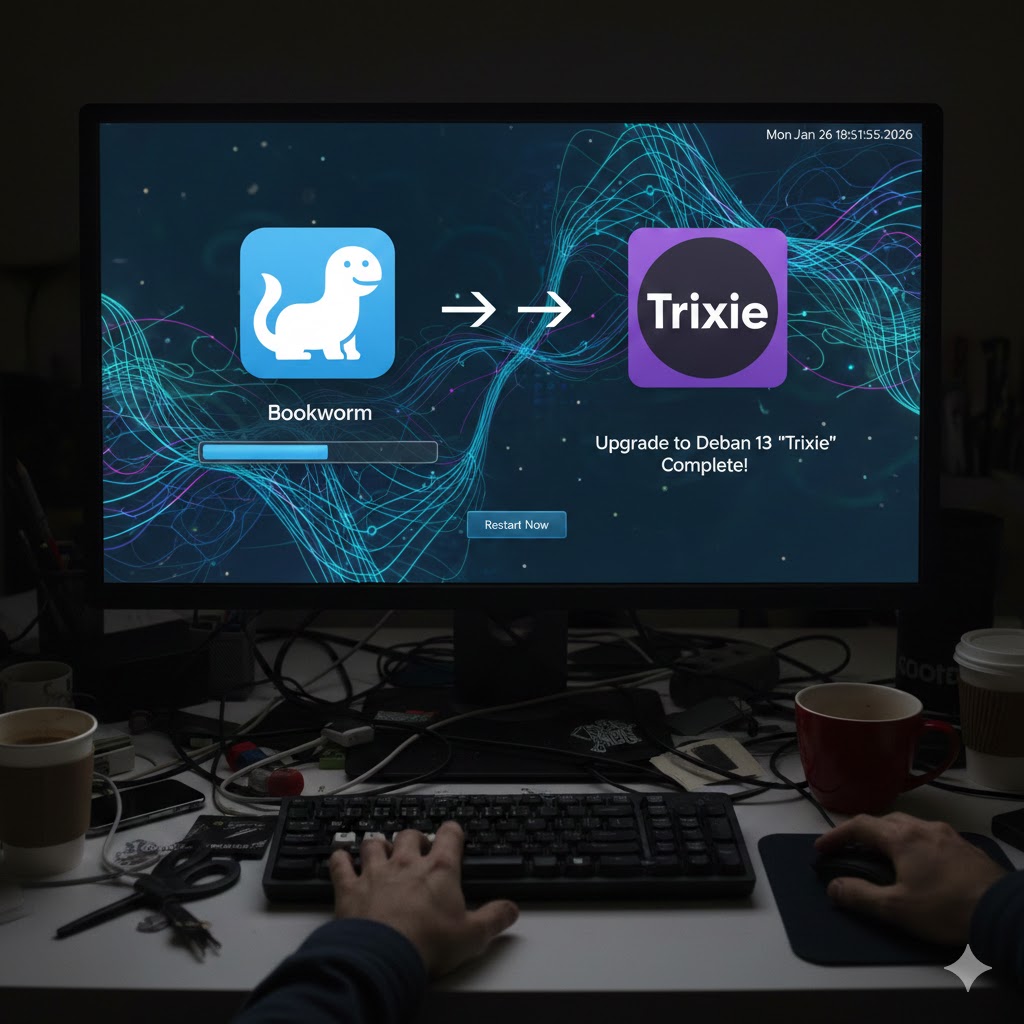 Actualización de Debian Bookworm a Trixie