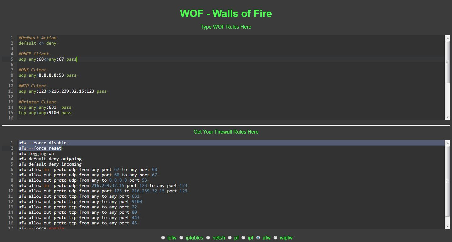 Wall of fire