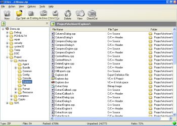 Screenshot Izarc
