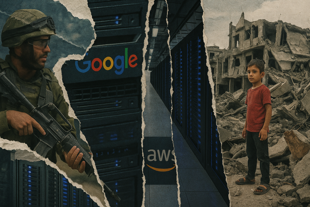 Pacto entre el sionismo genocida y Amazon AWS y Google